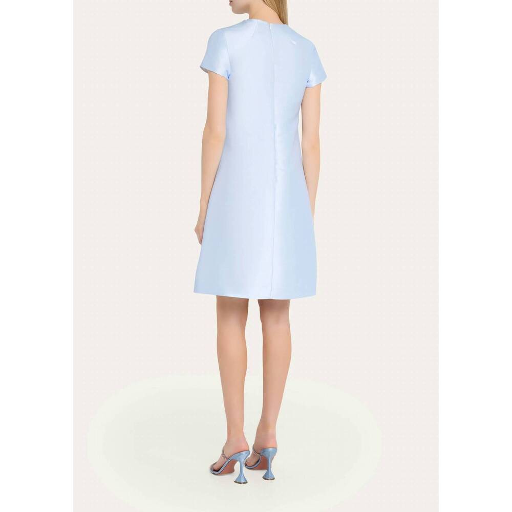 NEW TERI JON floral-print faille dress in blue - Picture 4 of 5